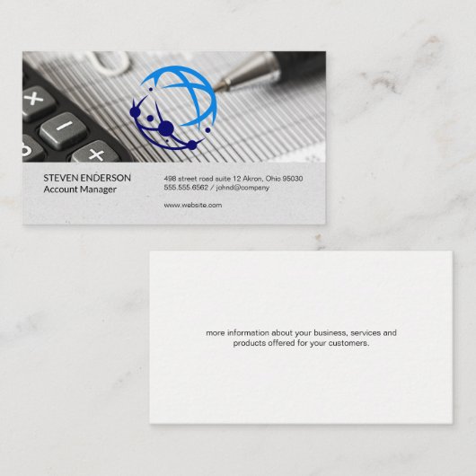 Global Tech Logo | Finance Reports 名刺 (正面/裏面)