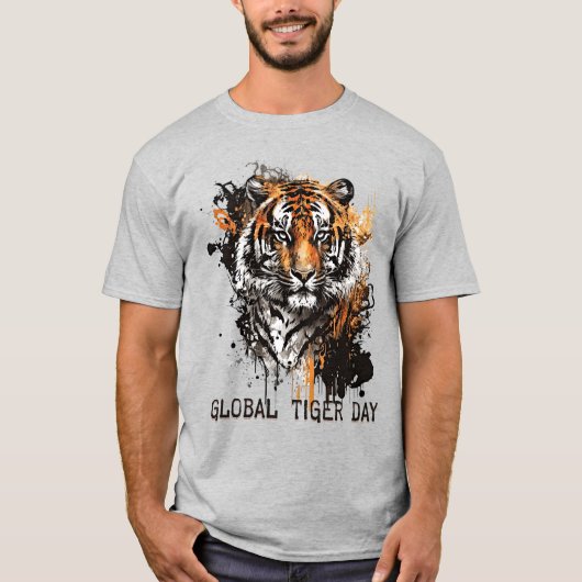 Global Tiger Dayグランジ、Tiger Tシャツ (正面)