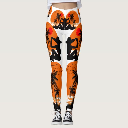 Global Tourism  Day Leggings レギンス (正面)