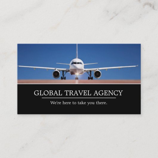 Global Travel Agency Agentビジネスカード 名刺 (正面)