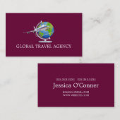 Global Travel Agency Agentビジネスカード 名刺 (正面/裏面)