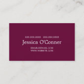 Global Travel Agency Agentビジネスカード 名刺 (裏面)