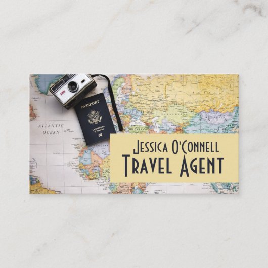 Global Travel Agency Agentビジネスカード 名刺 (正面)