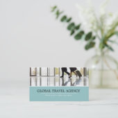 Global Travel Agency Agentビジネスカード 名刺 (スタンド正面)