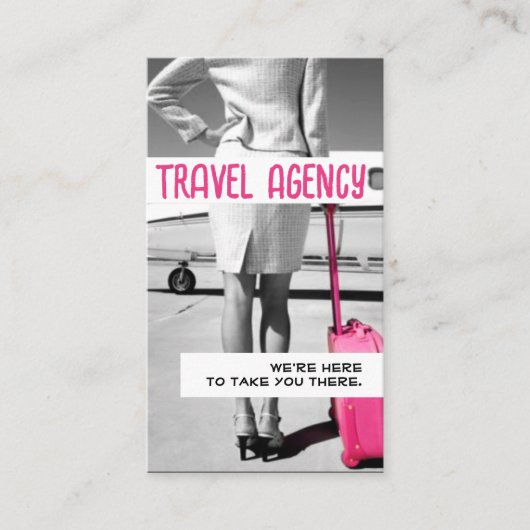 Global Travel Agency Agent Business Card 名刺 (正面)