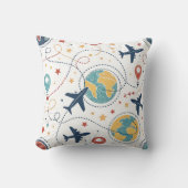 Global Travel Aviation Pattern (1) クッション (正面)