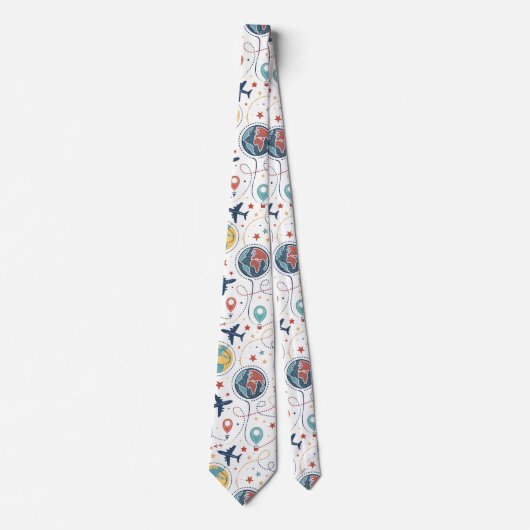 Global Travel Aviation Pattern (1) ネクタイ (正面)