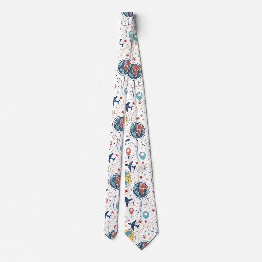 Global Travel Aviation Pattern (1) ネクタイ (裏面)