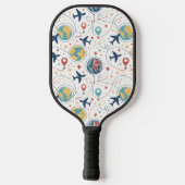 Global Travel Aviation Pattern (1) ピックルボールラケット (裏面)