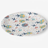 Global Travel Aviation Pattern (1) ペーパープレート (アングル)