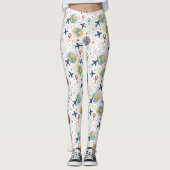 Global Travel Aviation Pattern (1) レギンス (正面)