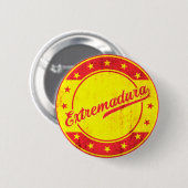 Global Traveler - Extremadura，スペイン 缶バッジ (正面&裏面)