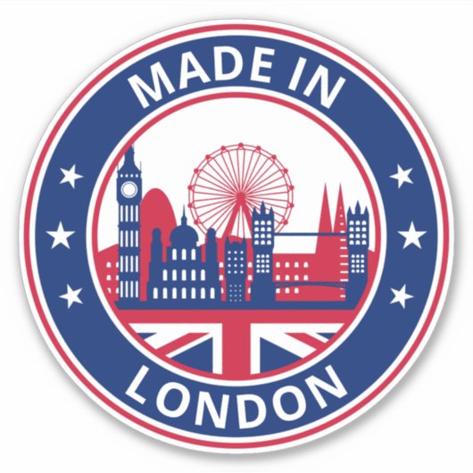 Global Traveler - Made In London, England (Edit) シール (正面)