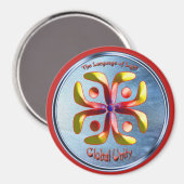 Global Unityのシンボルに忠実に従う マグネット (正面/裏面)