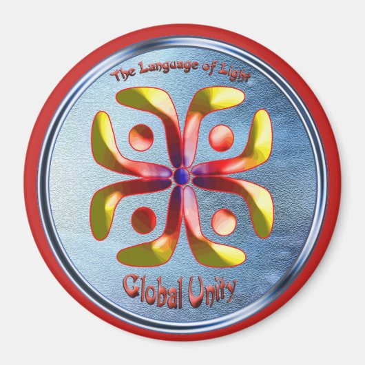 Global Unityのシンボルに忠実に従う マグネット (正面)