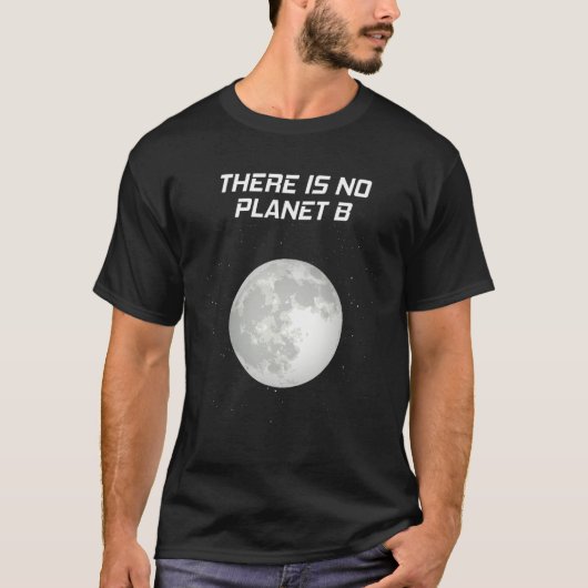 Global Warming Space Moon Motif Climate Tシャツ (正面)