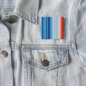 Global Warming Stripes Earth Climate Change 缶バッジ (インサイチュ)