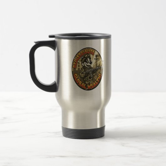 Global Wealth Badger Commuter Mug トラベルマグ (左)