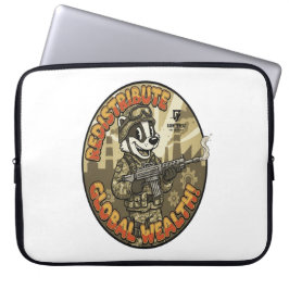 Global Wealth Badger Laptop Sleeve ラップトップスリーブ
