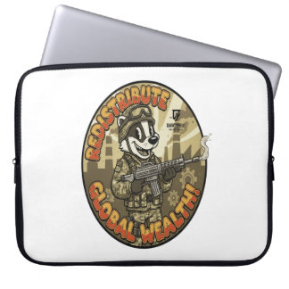 Global Wealth Badger Laptop Sleeve ラップトップスリーブ