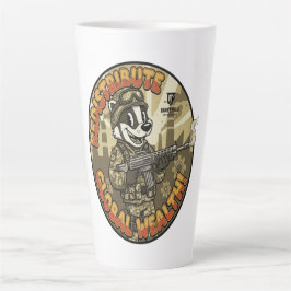 Global Wealth Badger Latte Mug カフェラテマグ