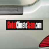 GlobalClimateScamのバンパーステッカー バンパーステッカー (車上)