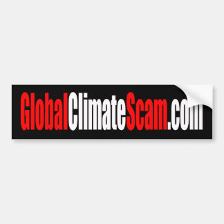 GlobalClimateScamのバンパーステッカー バンパーステッカー