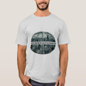 globalplug Gray Sports Tee LSマネーグリーンロゴ Tシャツ (正面)