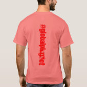 globalplugnetブラックティー8ボール写真ロゴ tシャツ (裏面)