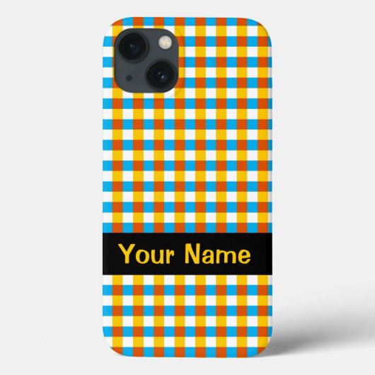 Globe Check '名前' iPad シンプルケース Case-Mate iPhoneケース (裏面)
