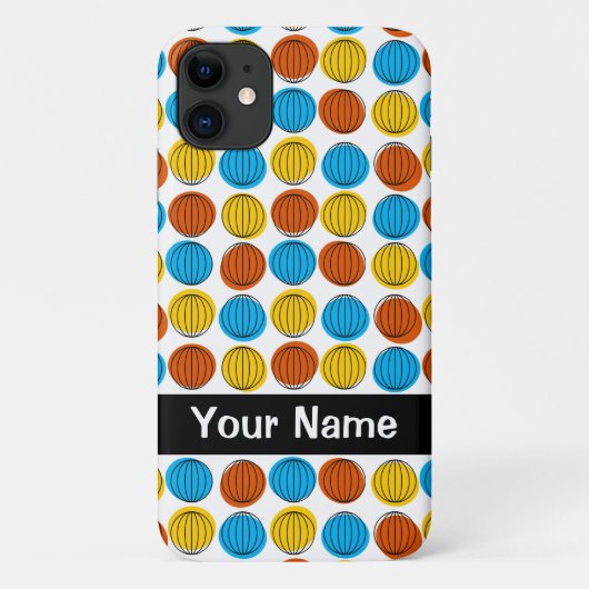Globe iPhone '名前' iPhone 11かろうじてケース Case-Mate iPhoneケース (裏面)