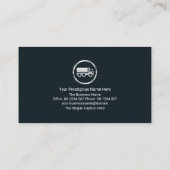 Globe Layersセミトラック·ロジスティクス·ドライバ 名刺 (裏面)