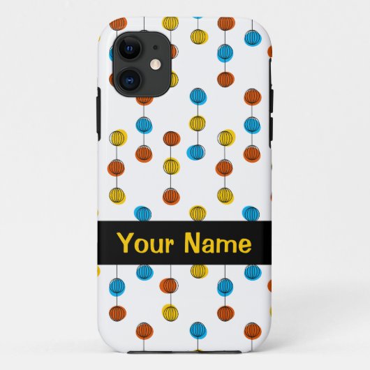 Globe Lines 'Name' iPhoneケース Case-Mate iPhoneケース (裏面)