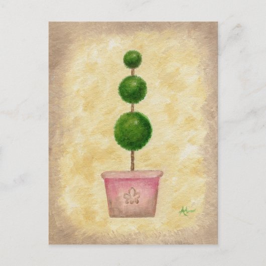 Globe Topiaryはがき ポストカード (正面)