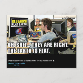 #GLOBEXIT RFEカード（Flat Earth 2017コレクション） ポストカード
