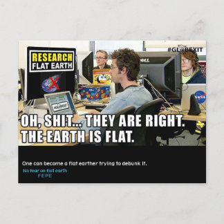 #GLOBEXIT RFEカード（Flat Earth 2017コレクション） ポストカード