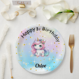 Globo de Cumpleaños Personalizado ペーパープレート