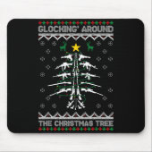 Glocking Around The Christmas Tree Ugly Christmas  マウスパッド (正面)