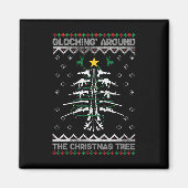 Glocking Around The Christmas Tree Ugly Christmas  マグネット (正面)