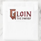 Gloin Name 長方形シール (バッグ)