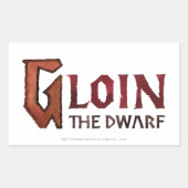 Gloin Name 長方形シール (正面)