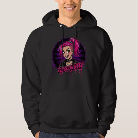 Gloomkitty Pullover Hoodie パーカ (正面)