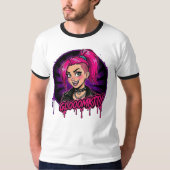 Gloomkitty Ringer T-Shirt Tシャツ (正面)