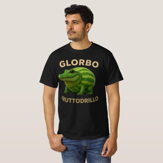 Glorbo Fruttodrillo – Italian Brainrot meme Tシャツ (正面フル)