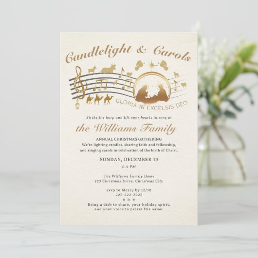 Gloria in Excelsis Deo Christmas Carols Gathering 招待状 (スタンド正面)