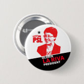 Gloria La Riva社長2020年 缶バッジ (正面&裏面)