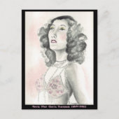 Gloria Swansonのオリジナルアート付きポストカード ポストカード (正面)