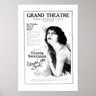Gloria Swanson 1922 vintage movie ad poster ポスター