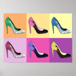 Glorification of the Stiletto ポスター<br><div class="desc">Pop art rendering of the beloved stiletto pump</div>