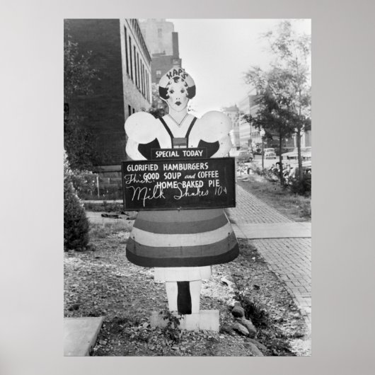 Glorified Hamburgers 広告's Sign - 1938 ポスター (正面)